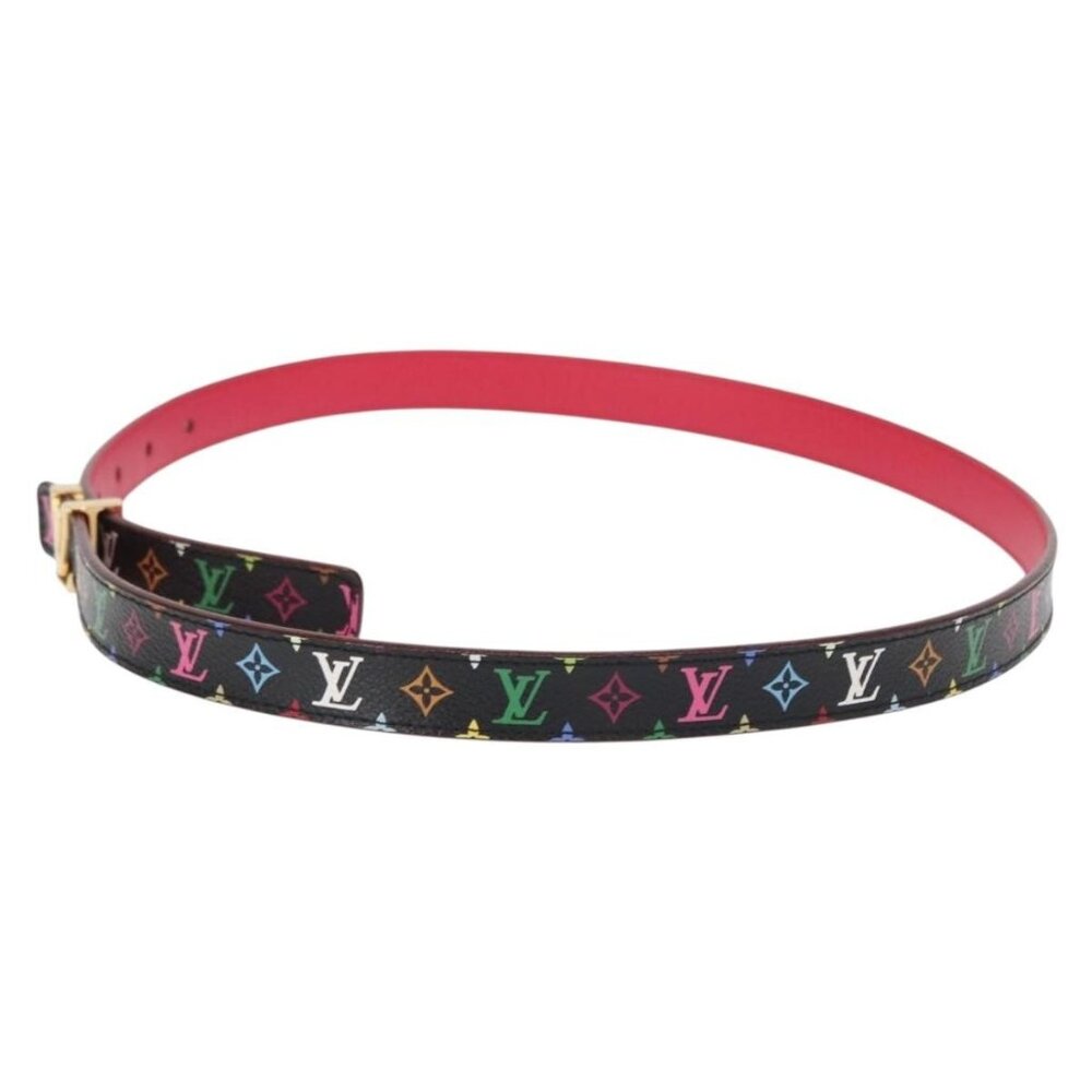 LOUIS VUITTON Multicolor Ceinture Initials Belt Black M9631 LV Auth 156684SAM - Picture 3 of 12